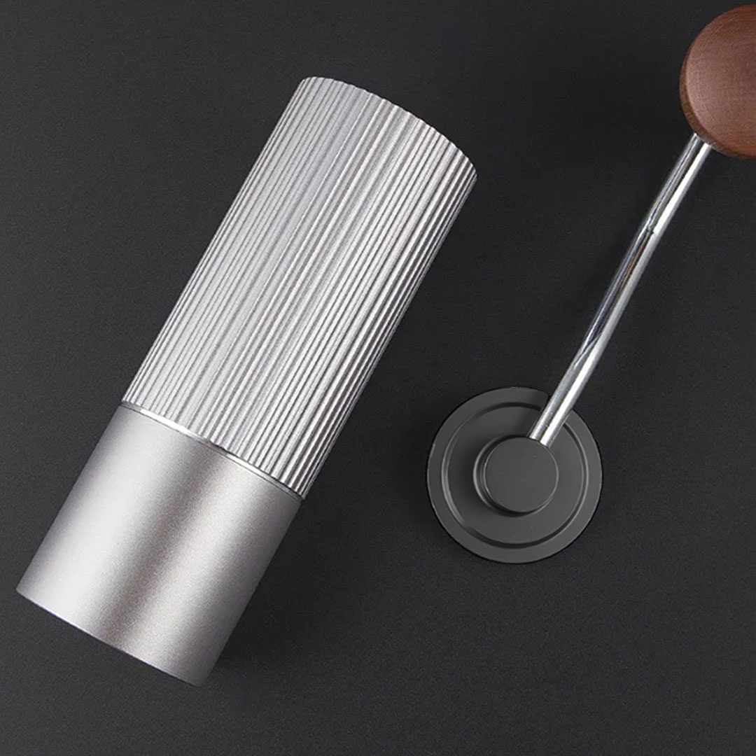 مطحنة قهوة يدوية احترافية مع مقبض خشبي 